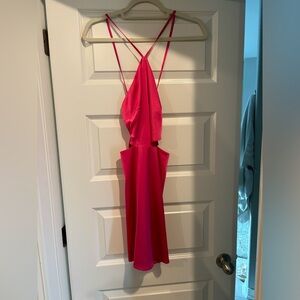 Lelis pink dress. Cut outs on the sides.